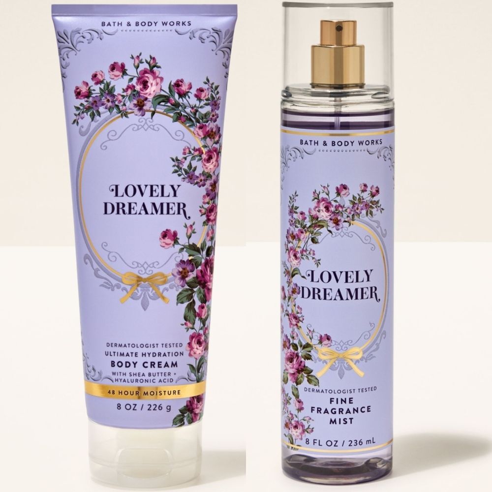 Bath & Body Works Lovely Dreamer Body Cream & Fine Fragrance Mist Set NEW RARE